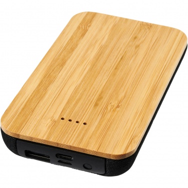 Logotrade promotional item picture of: Future 6000 mAh bamboo/fabric wireless power bank