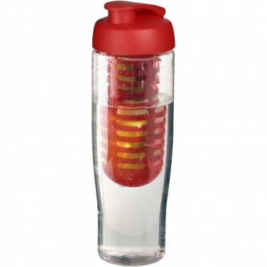 Logo trade promotional gifts image of: H2O Active® Tempo 700 ml flip lid sport bottle & infuser