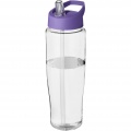 H2O Active® Tempo 700 ml spout lid sport bottle, Transparent / Purple