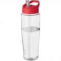 H2O Active® Tempo 700 ml spout lid sport bottle, Transparent / Red