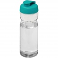 H2O Active® Base 650 ml flip lid sport bottle, Transparent / Aqua blue