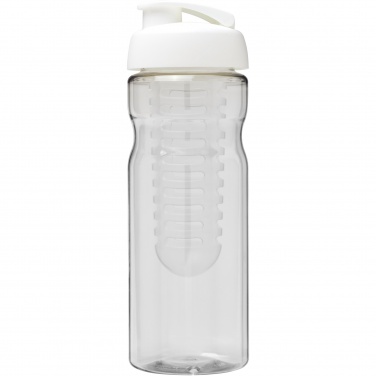 Logo trade promotional products image of: H2O Active® Base 650 ml flip lid sport bottle & infuser