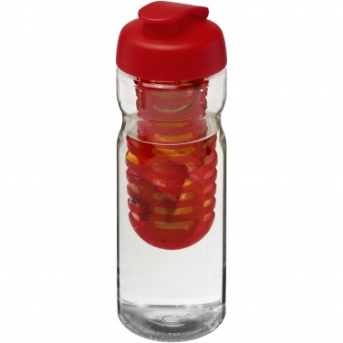 Logotrade promotional giveaway image of: H2O Active® Base 650 ml flip lid sport bottle & infuser