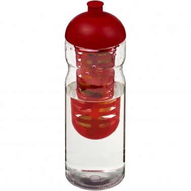 Logo trade business gifts image of: H2O Active® Base 650 ml dome lid sport bottle & infuser