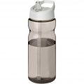 H2O Active® Base 650 ml spout lid sport bottle, Charcoal / White