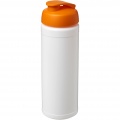 Baseline® Plus 750 ml flip lid sport bottle, White / Orange