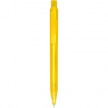 Logo trade promotional items picture of: Calypso frosted ballpoint pen