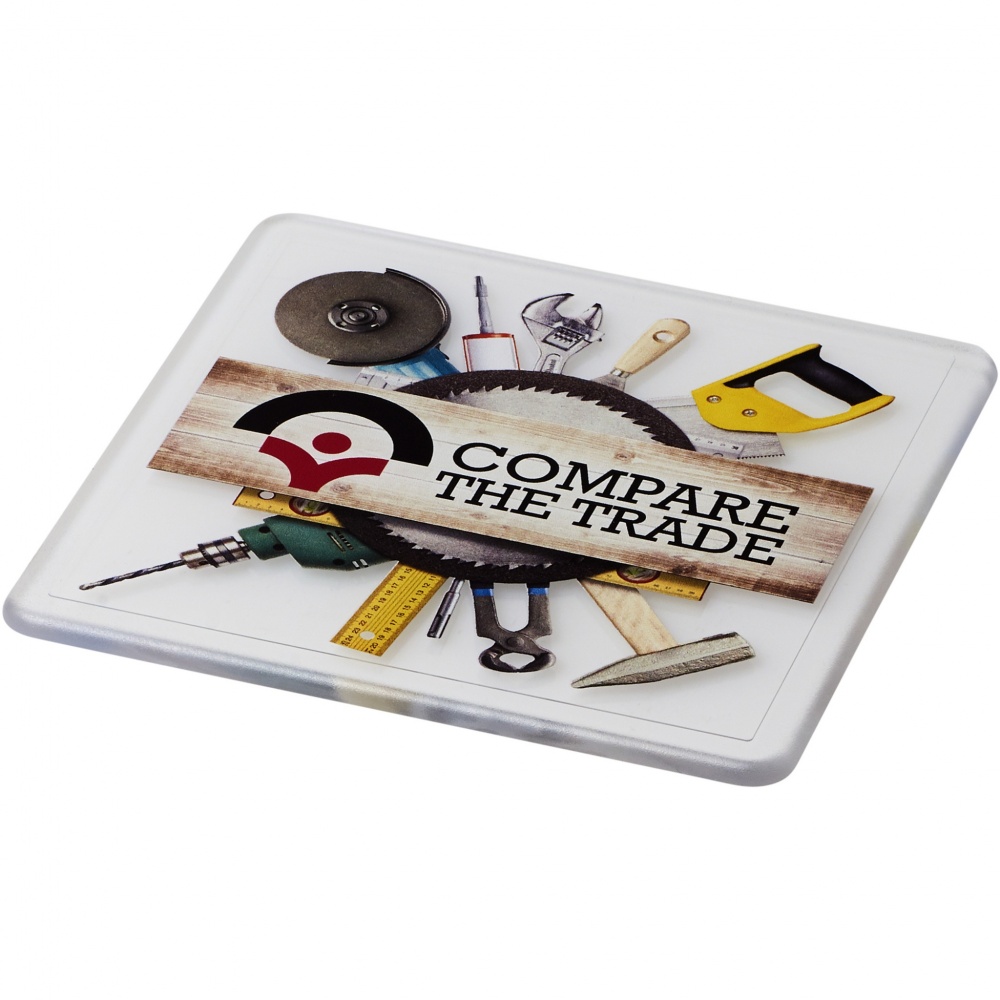 Logotrade advertising products photo of: Renzo square plastic coaster