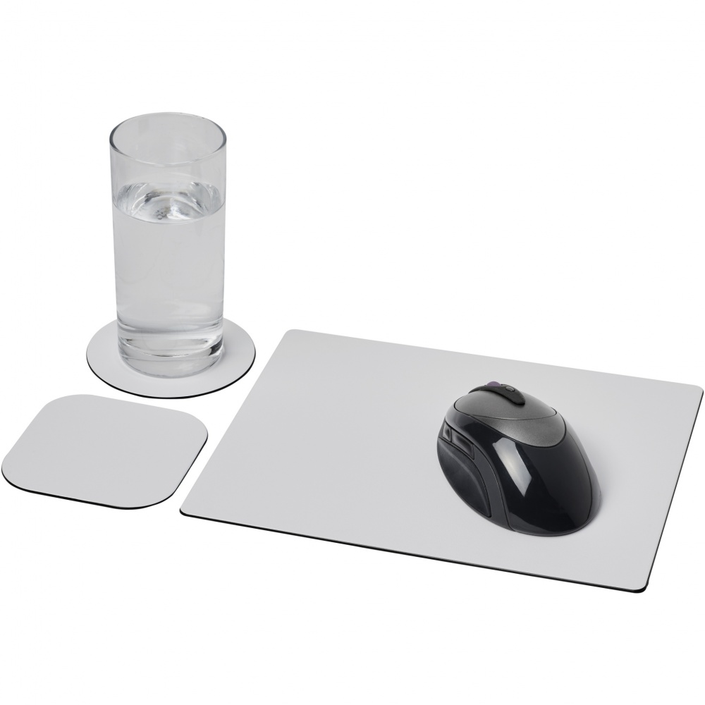 Logotrade business gift image of: Brite-Mat® mouse mat and coaster set combo 1