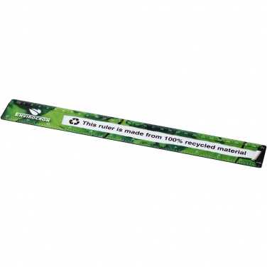 Logo trade promotional item photo of: Terran 30 cm ruler from 100% recycled plastic