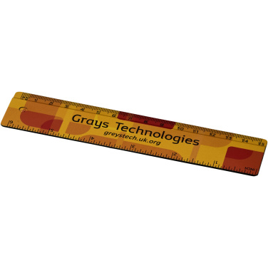 Logotrade promotional item image of: Terran 15 cm ruler from 100% recycled plastic