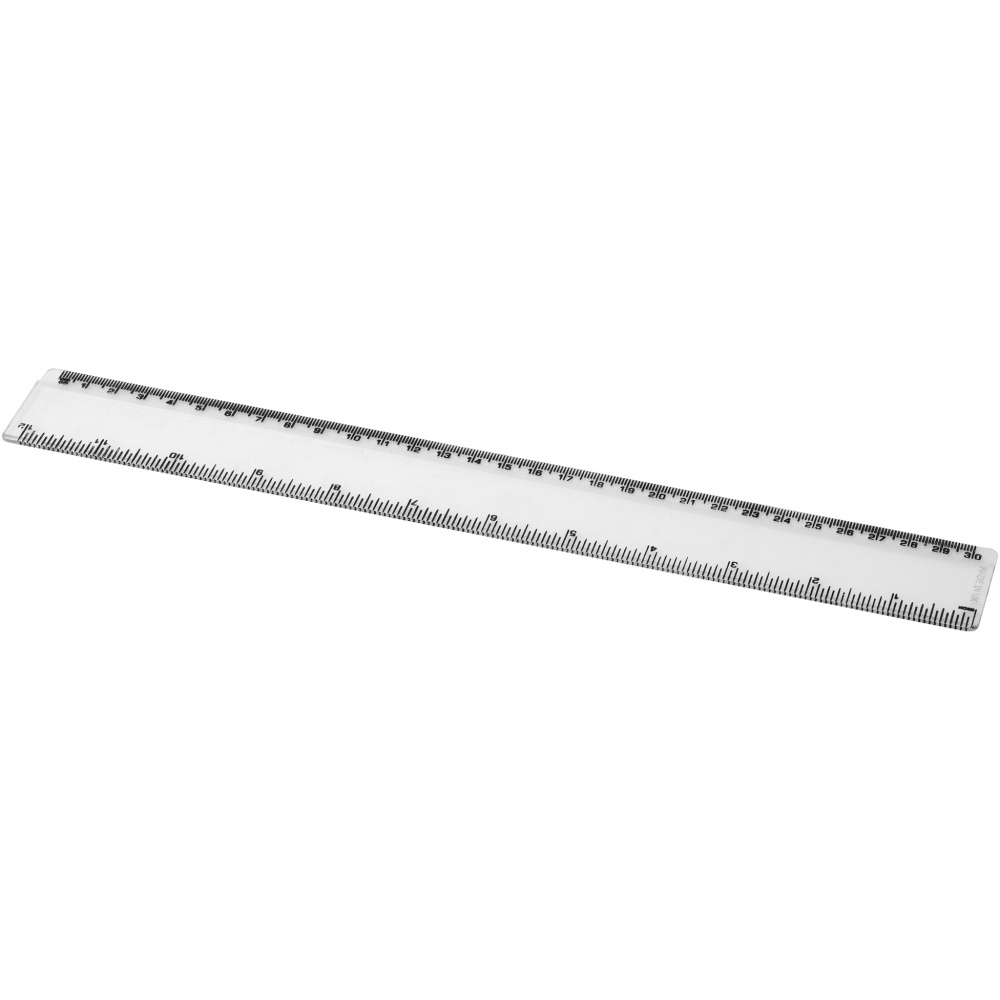 Logo trade advertising products image of: Renzo 30 cm plastic ruler