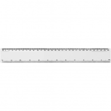 Logo trade promotional giveaways image of: Renzo 30 cm plastic ruler