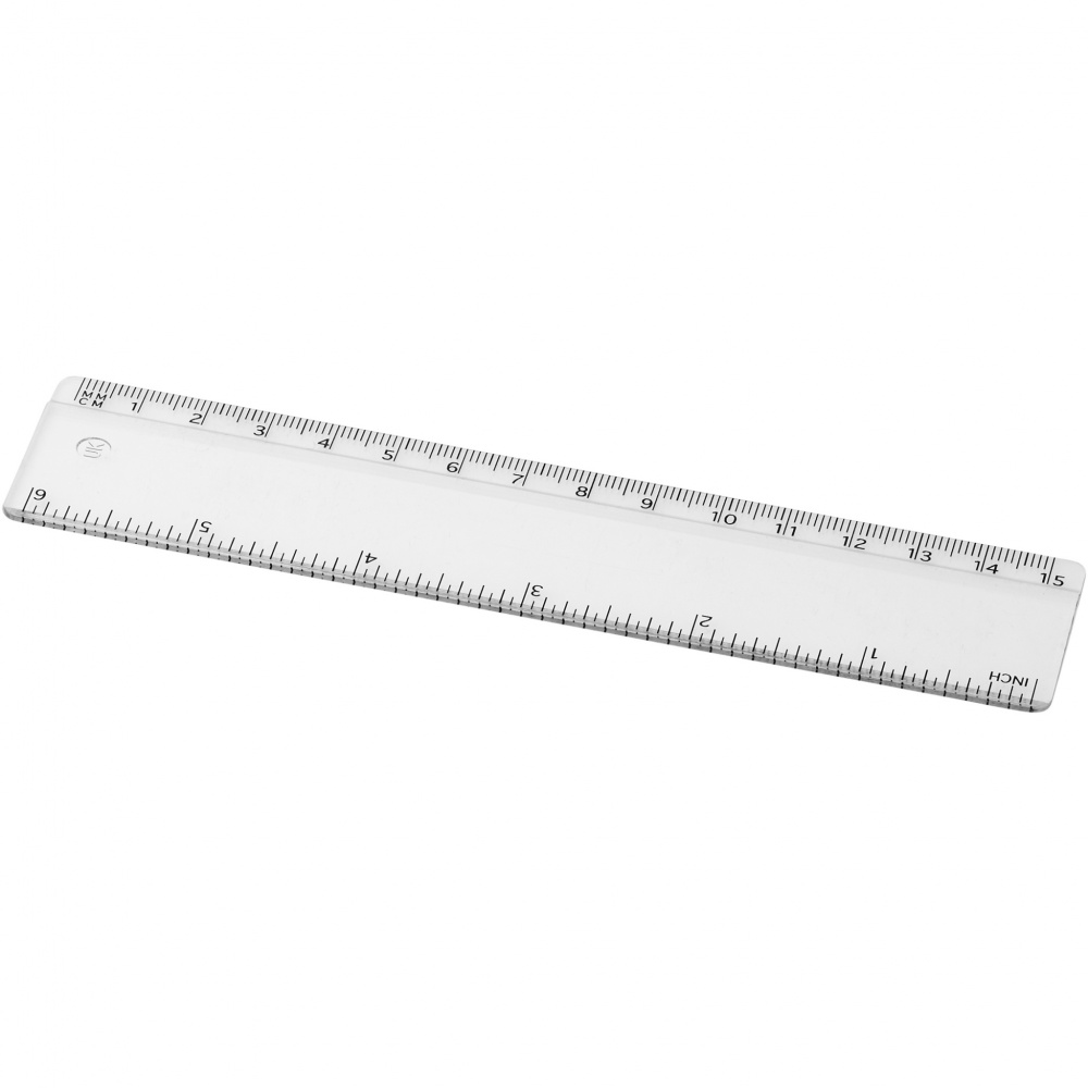 Logo trade promotional giveaways image of: Renzo 15 cm plastic ruler