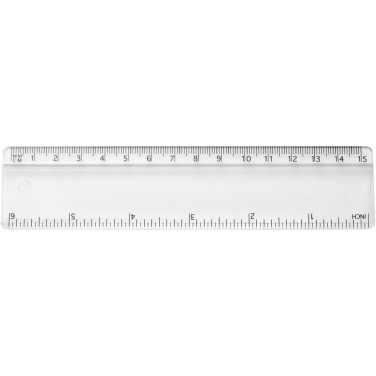 Logo trade advertising product photo of: Renzo 15 cm plastic ruler