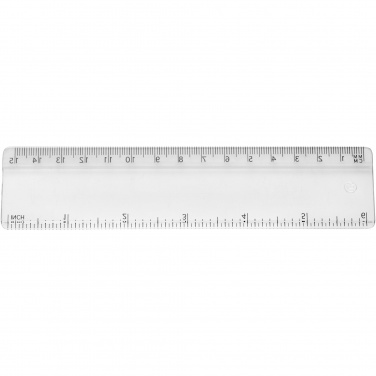 Logotrade promotional gift picture of: Renzo 15 cm plastic ruler