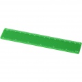 Renzo 15 cm plastic ruler, Green