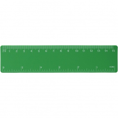 Logo trade business gift photo of: Rothko 15 cm plastic ruler