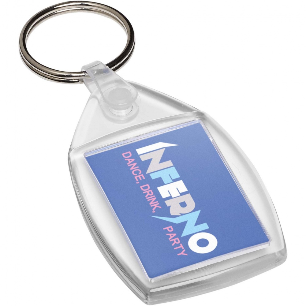 Logotrade corporate gift image of: Lita P6 keychain with plastic clip