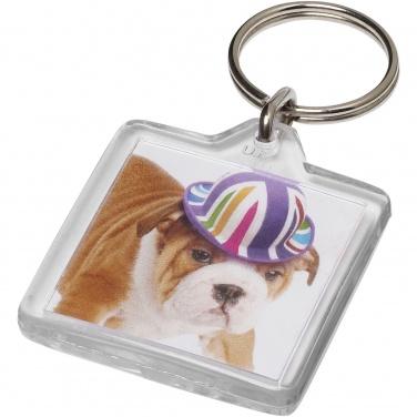 Logo trade promotional product photo of: Vial U1 square keychain