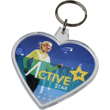 Logotrade advertising product image of: Combo heart-shaped keychain