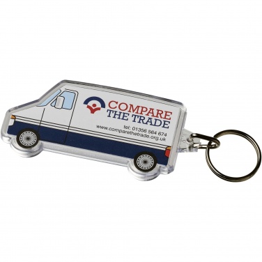 Logo trade promotional item photo of: Combo van-shaped keychain