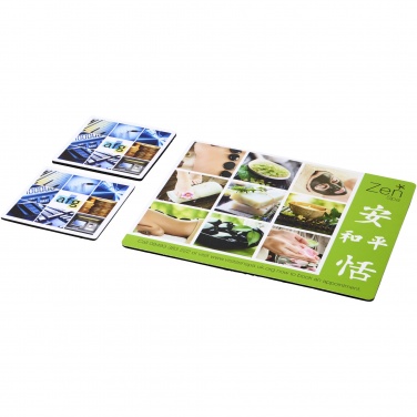 Logo trade promotional items picture of: Q-Mat® mouse mat and coaster set combo 3