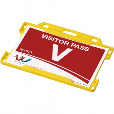 Logo trade promotional products image of: Vega plastic card holder