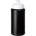 Baseline® Plus 500 ml bottle with sports lid, Solid black / White