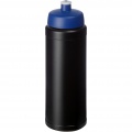 Baseline® Plus 750 ml bottle with sports lid, Solid black / Blue