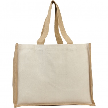 Logotrade promotional gift image of: Varai 320 g/m² canvas and jute shopping tote bag 23L