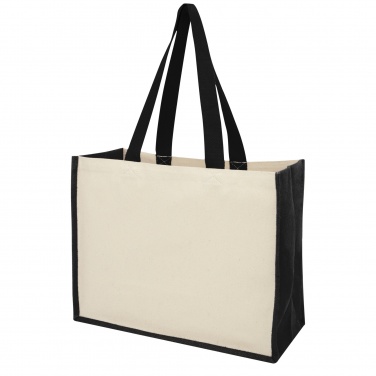 Logotrade promotional giveaway image of: Varai 320 g/m² canvas and jute shopping tote bag 23L