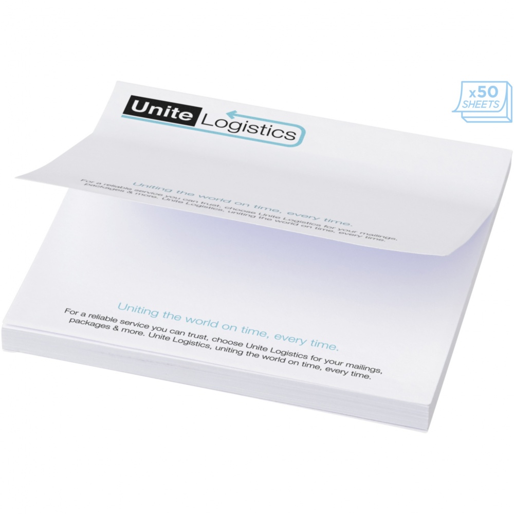 Logo trade advertising products image of: Sticky-Mate® large square sticky notes 100x100mm