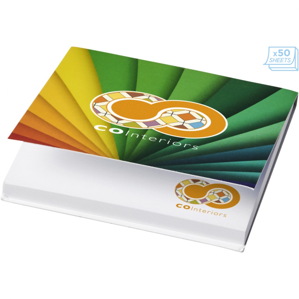 Logotrade promotional product image of: Sticky-Mate® soft cover squared sticky notes 75x75mm