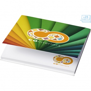 Logo trade promotional product photo of: Sticky-Mate® soft cover squared sticky notes 75x75mm