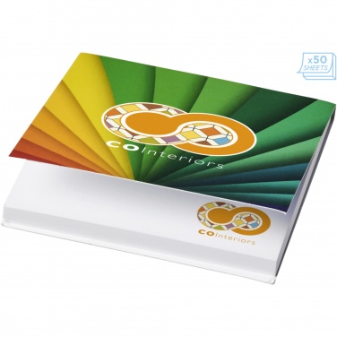 Logo trade advertising products picture of: Sticky-Mate® soft cover squared sticky notes 75x75mm