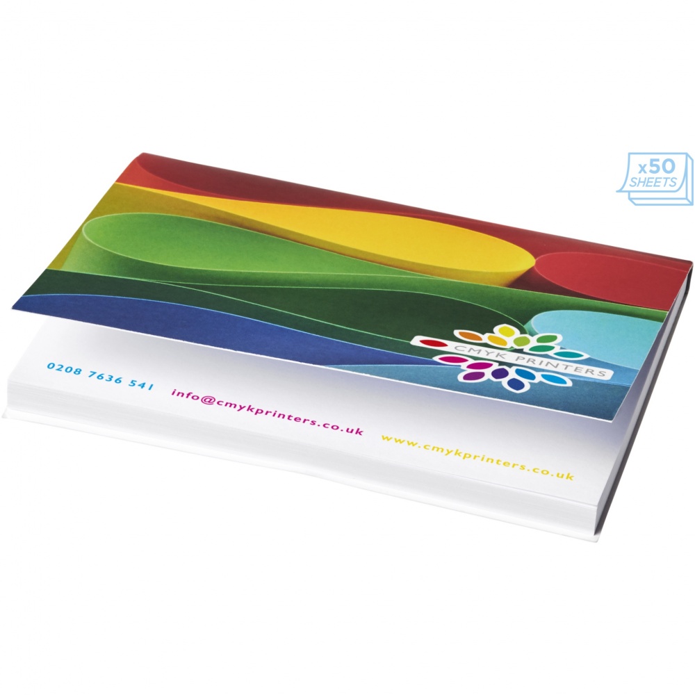 Logotrade business gift image of: Sticky-Mate® A7 soft cover sticky notes 100x75mm