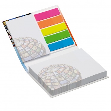 Logo trade promotional products image of: Combi notes page marker set hard cover