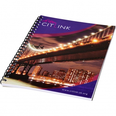 Logo trade advertising products image of: Desk-Mate® A5 spiral notebook