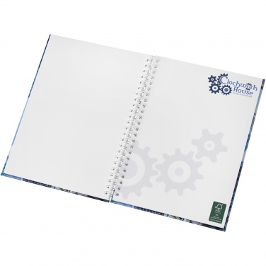 Logo trade promotional merchandise photo of: Wire-o A5 notebook hard cover