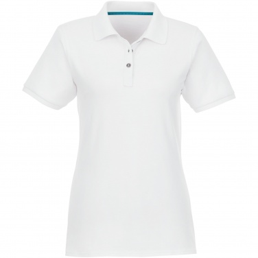 Logotrade corporate gift image of: Beryl short sleeve women's organic recycled polo