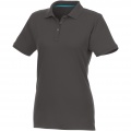 Beryl short sleeve women's organic recycled polo, Storm grey