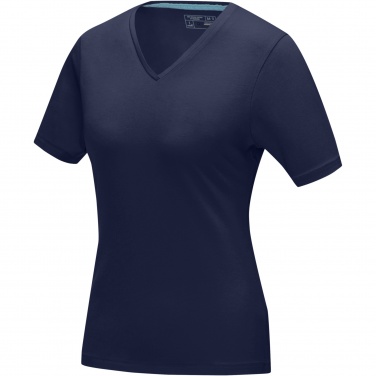 Logo trade promotional items picture of: Kawartha short sleeve women's organic V-neck t-shirt