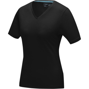 Logo trade promotional product photo of: Kawartha short sleeve women's organic V-neck t-shirt