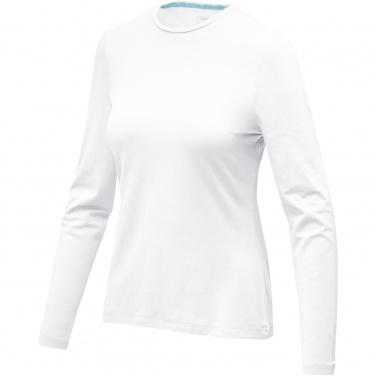 Logo trade promotional gifts image of: Ponoka long sleeve women's organic t-shirt