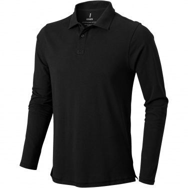 Logo trade promotional products image of: Oakville long sleeve men's polo