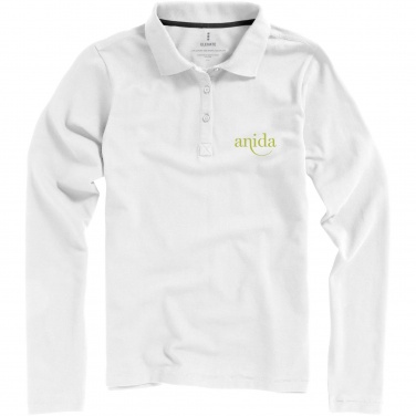 Logo trade promotional gifts image of: Oakville long sleeve women's polo