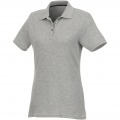 Helios short sleeve women's polo, Heather grey