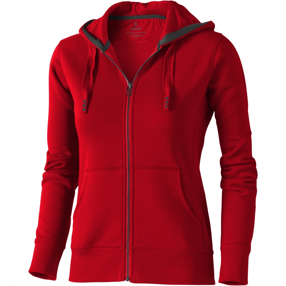 Logo trade corporate gifts image of: Arora women's full zip hoodie