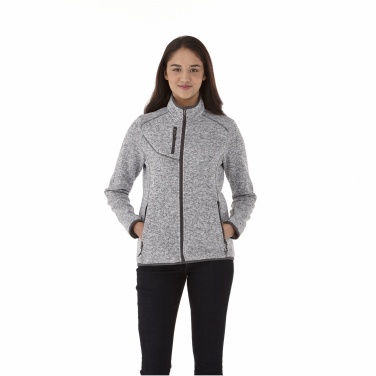 Logo trade promotional giveaway photo of: Tremblant women's knit jacket